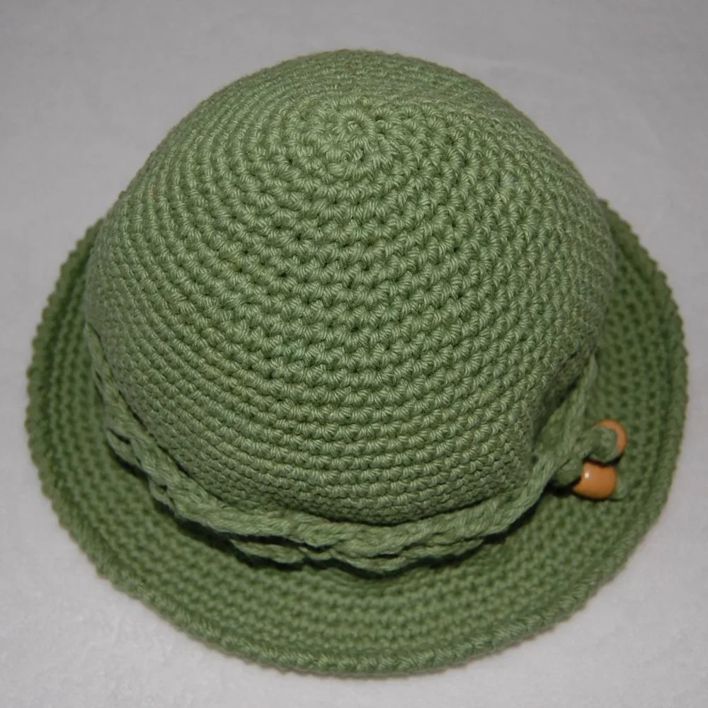 NEW Handmade Spring Sun Hat, Green